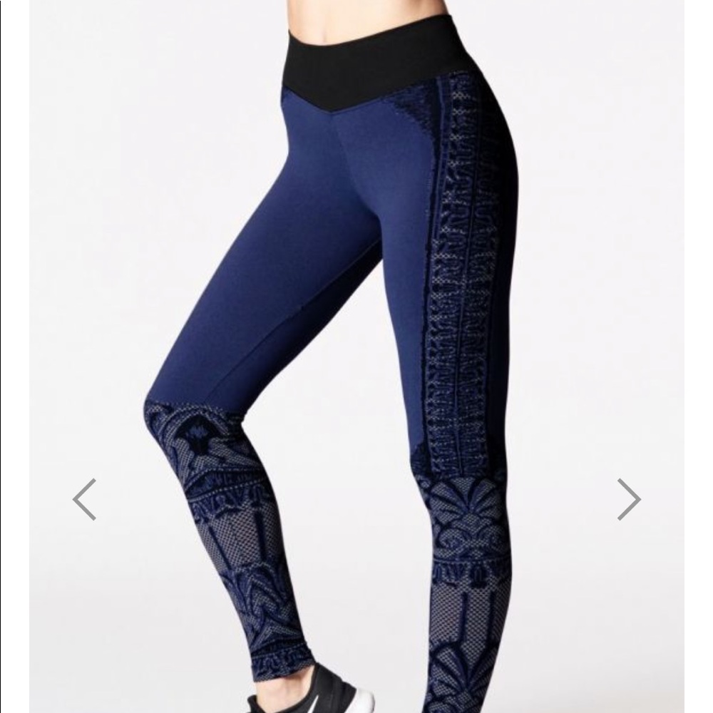 NEW • NUX • Greta Romantic Brocade Legging Admiral - Picture 2 of 8